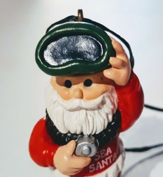 ☆ Vintage Hallmark Sea Santa Claus Scuba Diver Christmas Tree Ornament Gifts