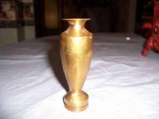 Vintage Wwii Brass 4 " 40mm Artillery Shell Trench Art Vase