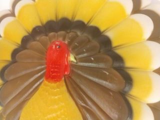 Vintage Don Featherstone Thanksgiving Turkey Blow Mold with cord plastic 3