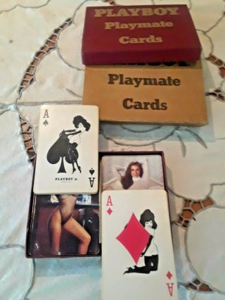 Vintage 1973 Playboy Playmate 2 Decks Gentlemen 