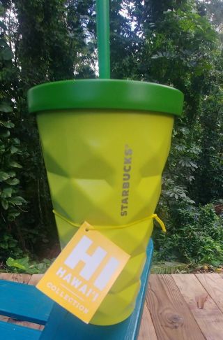 Starbucks Hawaii 2016 Pineapple Grande 16 Oz.  Nwt Metal Tumbler Cold Cup Mug