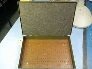 Vintage WW II Army Signal Corps Radio Tube Box,  BX - 40,  Heavy - Duty 2