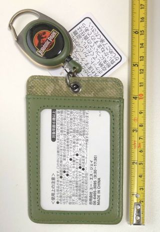 jurassic park Green Bag charm card case usj limited item japan 2019 2