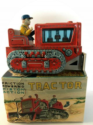 Japan Nomura Tractor With Driver Piston Action Friction Tin
