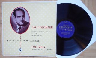 S33 33cx 1194 David Oistrakh Beethoven Violin Concerto Ehrling Columbia