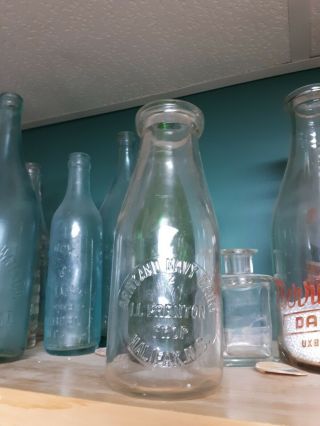 Scarce Army & Navy Brenton Halifax Nova Scotia Vintage Milk Bottle