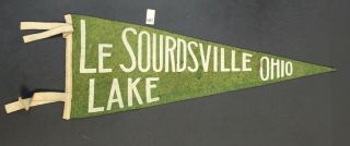 Lesourdsville Lake,  Ohio,  Amusement Park Vintage Souvenir Pennant 483