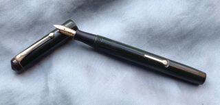 Vintage The Conway Pen No475,  Green,  Lever - Fill,  Semi - Flex 14ct Nib,  1940 Eng
