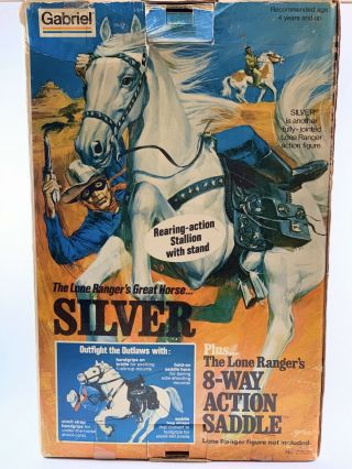 Vintage Hubley The Lone Ranger Rides Again " Silver - Horse "