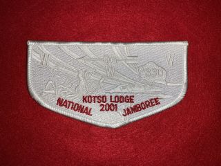 Kotso 330 Oa Lodge 2001 National Jamboree Flap Boy Scout
