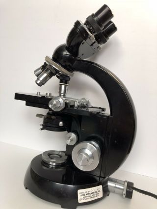 Vintage Carl Zeiss Binocular Microscope 2