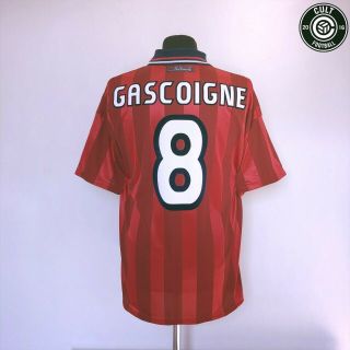 Gascoigne 8 England Vintage Umbro Away Football Shirt 1997/99 (l) Le Tournoi 97