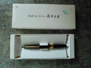 Takara Japanese Brush Tipped Fountain Pen With Instructions