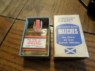 The Choice Blend Matches Box The Smallest Bottle Of Scotch Whiskey In The World