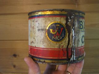 Vintage 1930 ' s Bar - B - Q Coffee Tin Can B1108 3