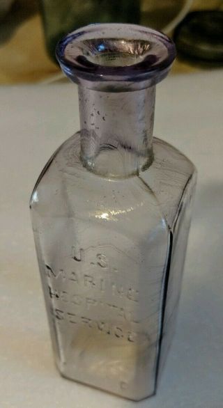 Quack Medicine Bottle,  U.  S.  Marine Hospital Service,  100 Cc,  1890 