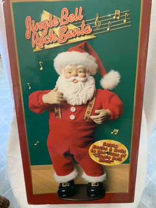 Vintage 1998 Jingle Bell Rock Santa Dancing First Edition
