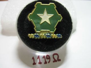 Army Di Dui Pb Pinback Ww2 36th Infantry Regiment Evpb Theater Made Painted
