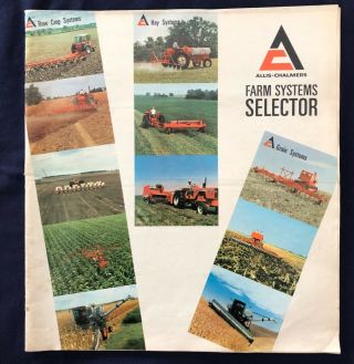 1968 Allis Chalmers Farm Systems Selector 48 Page Buyers Guide
