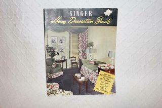Vintage 1947 Singer Home Decoration Guide Brochure Color Charts - Draperies - More