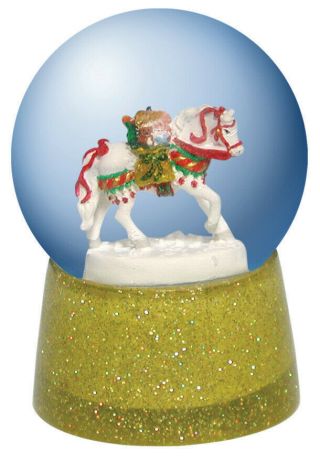 Trail Of Painted Ponies Polar Express Snow Globe - Rare Sample