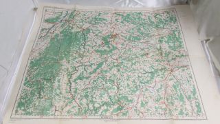 Ww2 Era British War Office Map Of Stuttgart Germany Dated 1943 - 24 " X 31 "