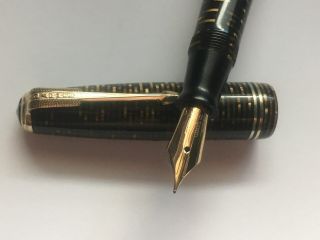 1940 Parker Golden Pearl Vacumatic Double Jeweled Fountain Pen - Sac 2