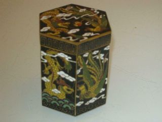 Stunning Chinese Cloisonne Lidded Box