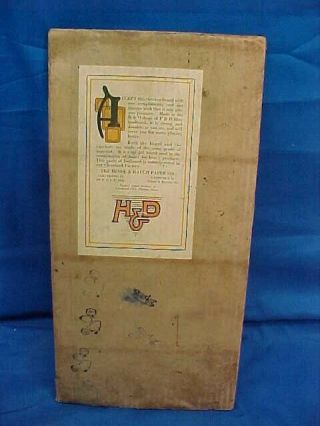 1930s HINDE,  DAUCH Paper BOX Co ADVERTISING Premium CHECKERBOARD Game Board 3