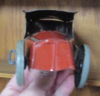 1920’s J.  Chein & Co.  Tin Litho Wind Up Checker Taxi Toy 3