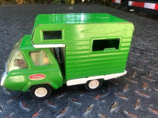 1970’s Green Tonka Camper Camping Rv Motor Home Vintage Truck