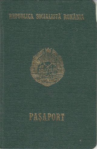 Romania,  1984,  Expired Passport - Visas & Stamps: Hungary France Italy Germany