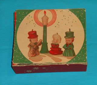 Vintage Christmas Tavern Novelty Candles - - The Carollers