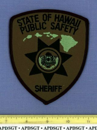 Hawaii Public Safety Sheriff Swat Hi Dps Police Patch Subdued Islands