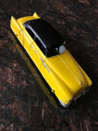 Vintage Tootsietoy Toy Car 1948 Yellow Black Cadillac 60 Sedan 6 " Diecast