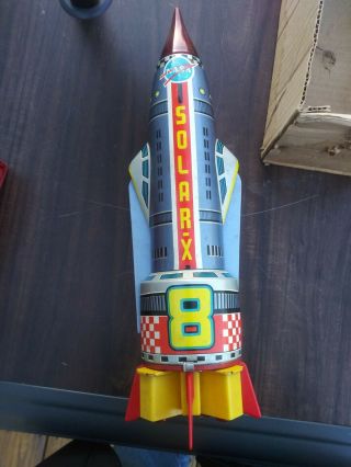 Vintage Solar - X Rocket,  Tin Litho,  Made In Japan