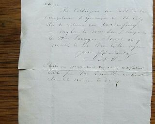 1856 James A.  Hamilton Signed/autograph Letter To His Children