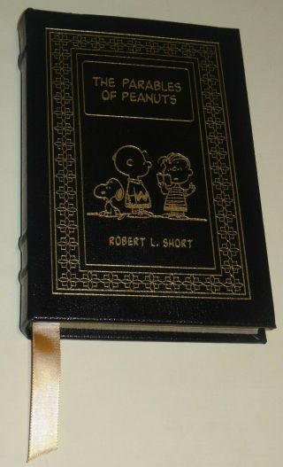 The Parables Of Peanuts by Robert L Short Christian Religious Book Bound Leather 2