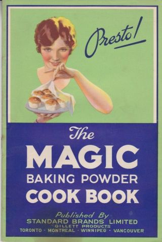 Presto The Magic Baking Powder Cook Book.  Standard Brands [circa 1930].  848043