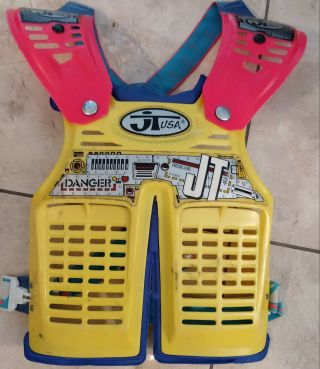Vintage Jt Racing Chest Protector Roost Guard And Jt Mx Gloves