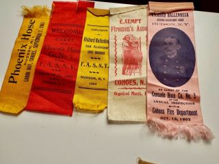 ARCHIVE OF A FIREFIGHTERS RIBBONS FROM THE 1890 ' S 2