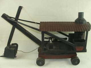 Large Vintage 1920s Keystone Steam Shovel Toy Pressed Steel