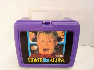 Vtg Home Alone Movie Lunchbox Thermos - 1991 - 21st Century Fox Film Corp