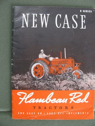1942 Case Model D,  Dc And Do - D Series Flambeau Red Tractor Brochure