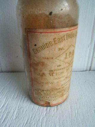 ANTIQUE JAMES P.  SMITH EAST INDIA CURRY POWDER BOTTLE 3