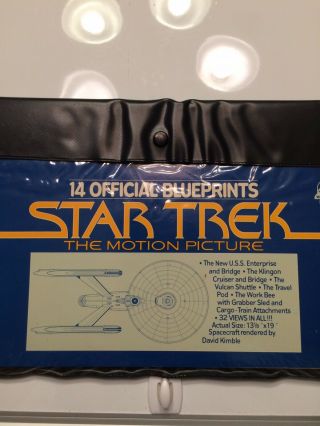 Rare Star Trek: The Motion Picture: Blueprints By Kimble.  Set Of 14 Legit Prints