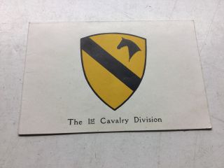 Wwii 1st.  Cavalry Division Us Army Seasons Greetings Tokyo Japan