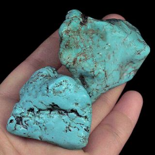 380ct 100 Natural Sleeping Beauty Turquoise Material Rough Specimen Ysta988