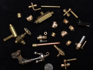 Vintage Brass Toy Stationary Steam Engine Parts