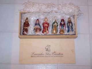 Lauscha Glass Ornaments - Nativity - Set Of 6 - Made In Germany -